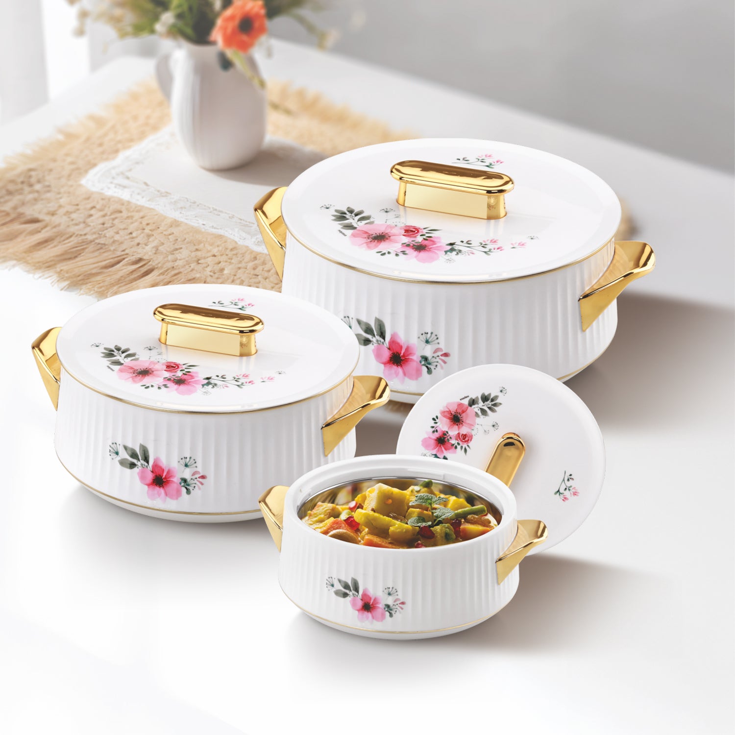 Essenza Casserole small set, 500ml, 1000ml, 1500ml