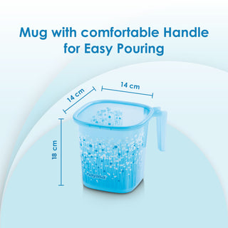 Funk 3 Pieces Bathroom Set - 18 ltr + 1.5 Mug + Stool