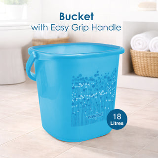 Funk 3 Pieces Bathroom Set - 18 ltr + 1.5 Mug + Stool