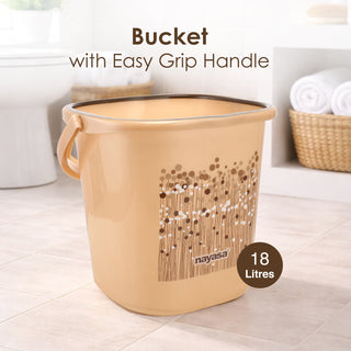 Funk 3 Pieces Bathroom Set - 18 ltr + 1.5 Mug + Stool
