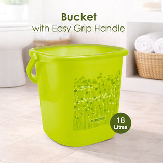 Funk 3 Pieces Bathroom Set - 18 ltr + 1.5 Mug + Stool