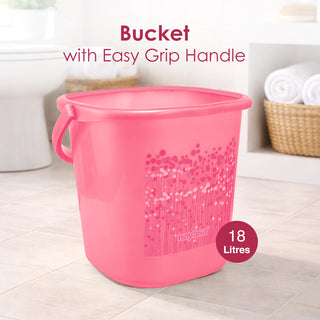 Funk 3 Pieces Bathroom Set - 18 ltr + 1.5 Mug + Stool