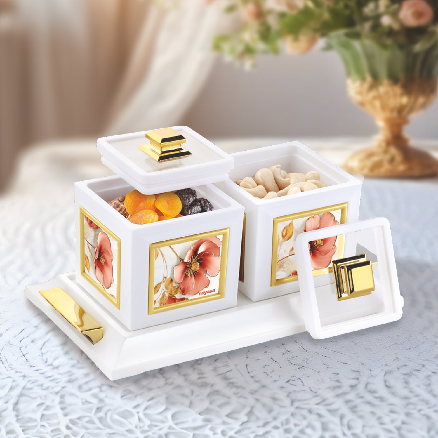 Mansion Dry Fruit Container Set of 2