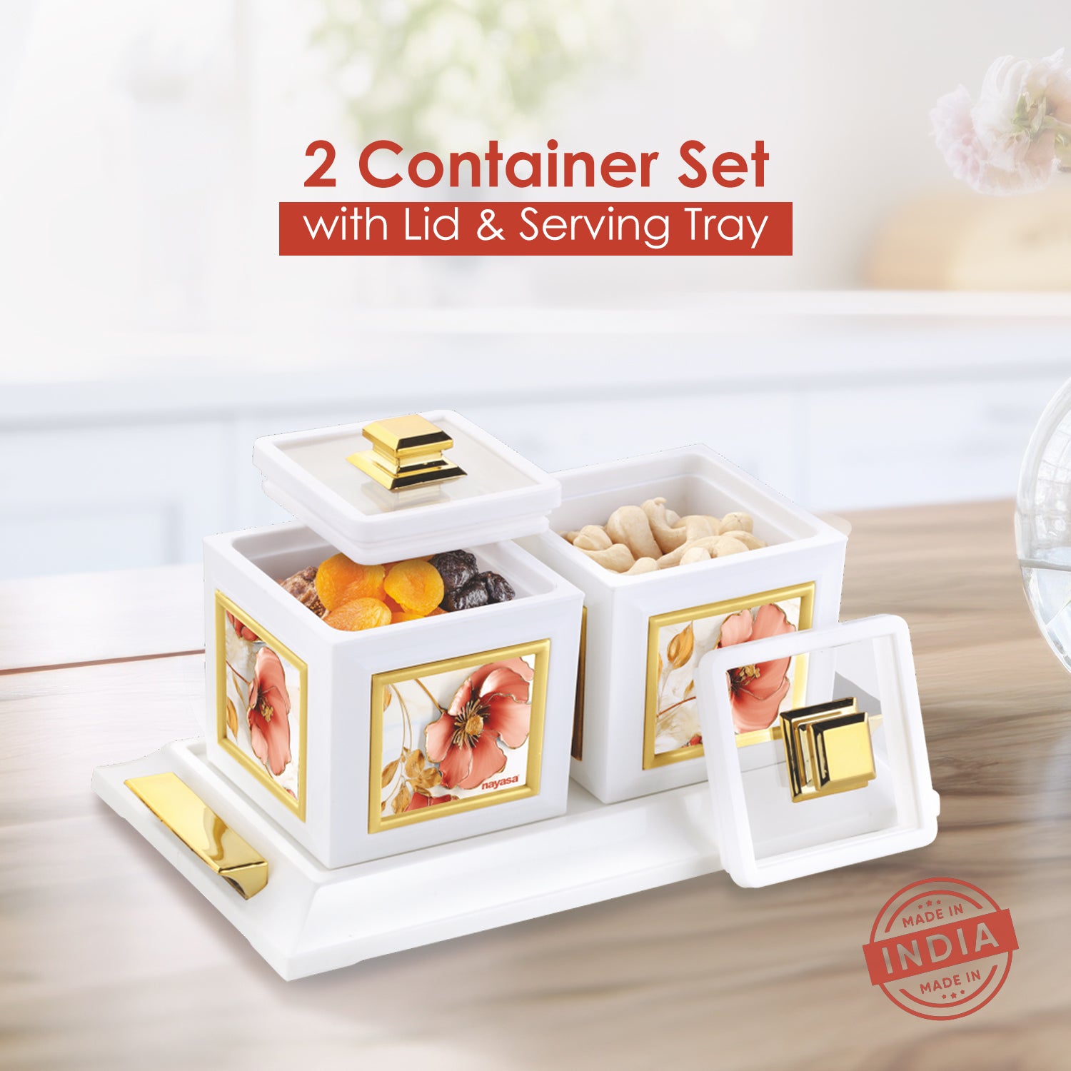 Mansion Dry Fruit Container Set of 2