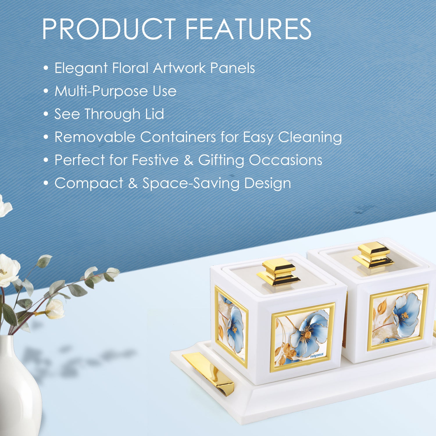 Mansion Dry Fruit Container Set of 2