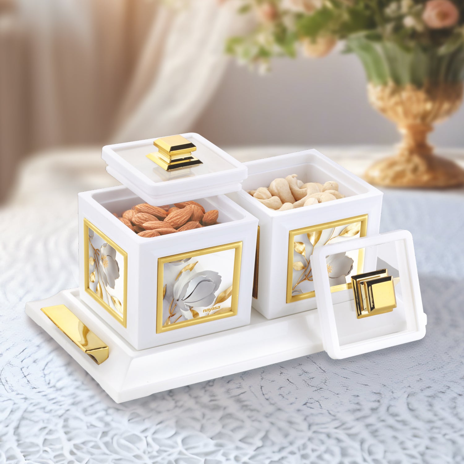 Mansion Dry Fruit Container Set of 2