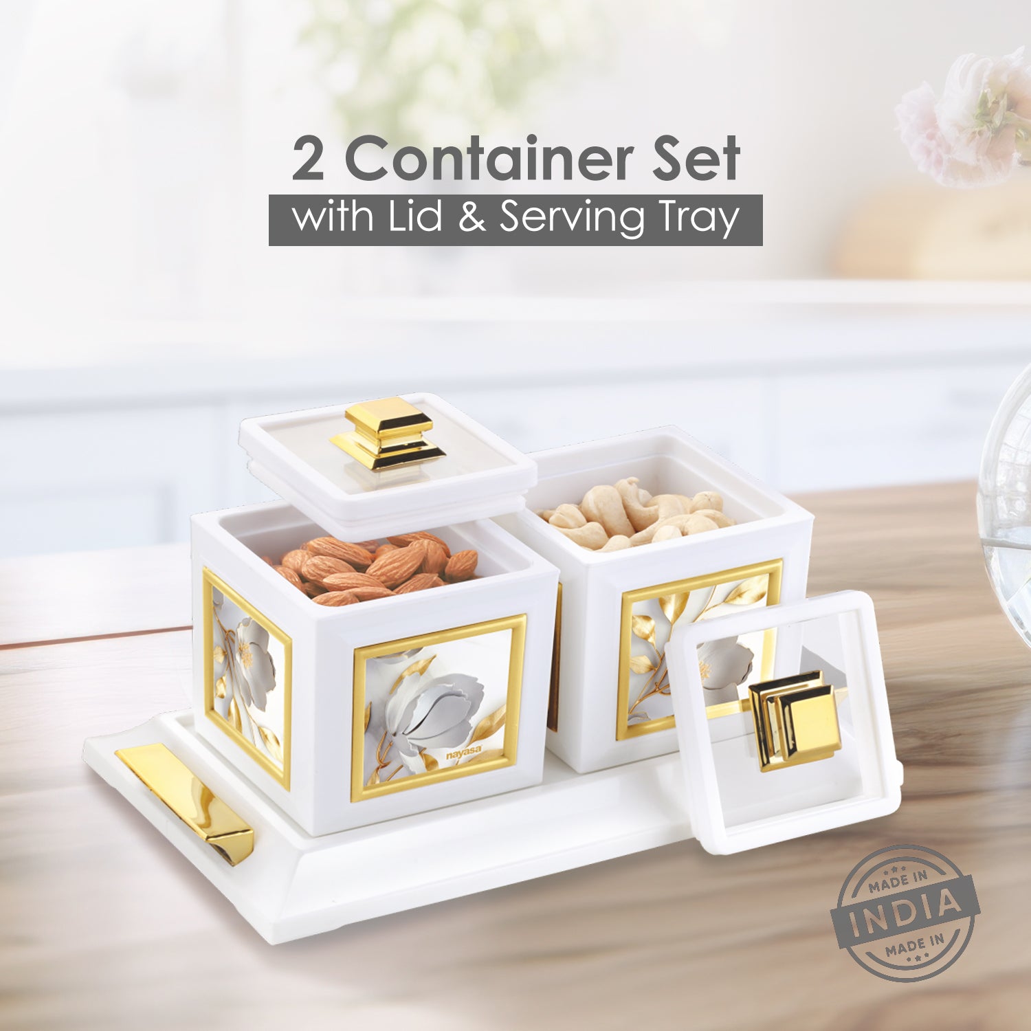 Mansion Dry Fruit Container Set of 2
