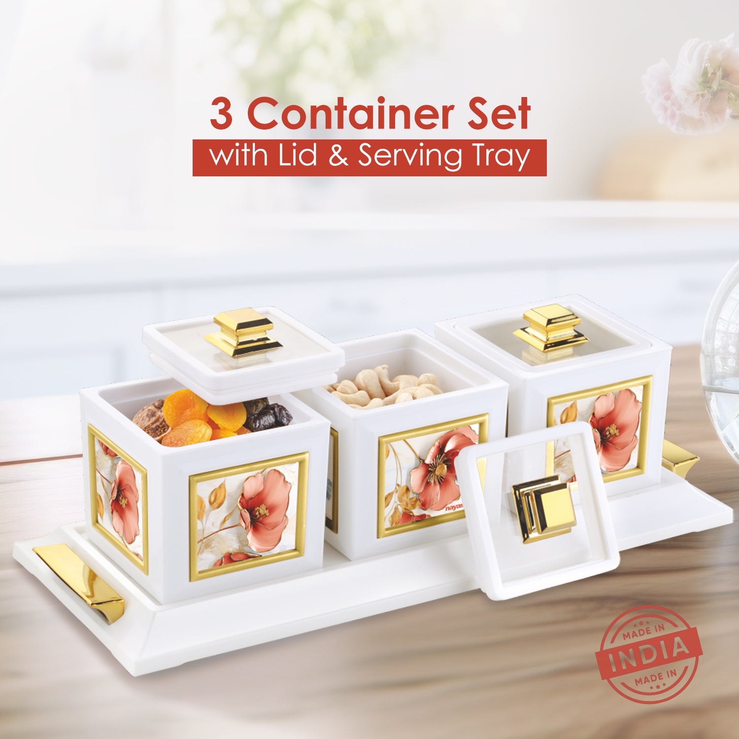 Mansion Dry Fruit Container Set of 3