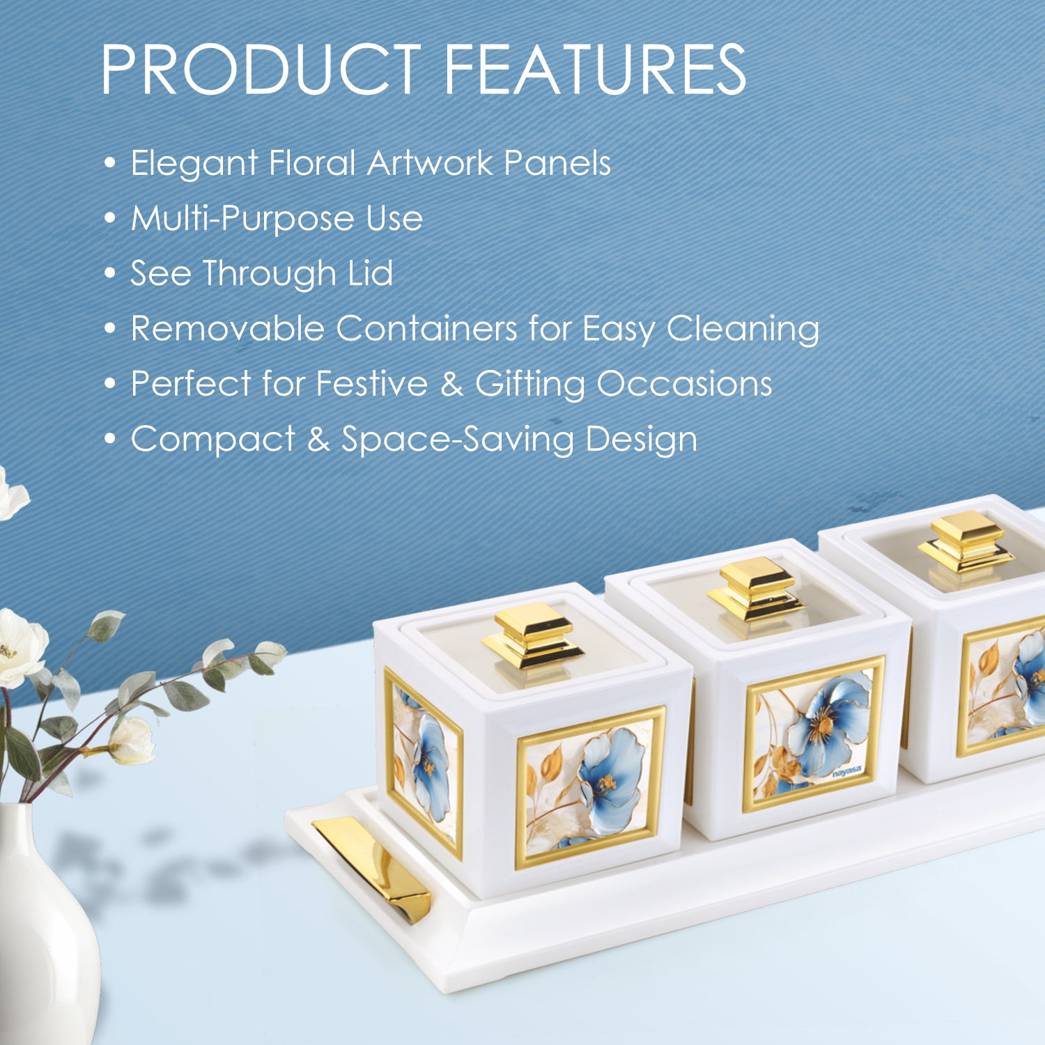 Mansion Dry Fruit Container Set of 3