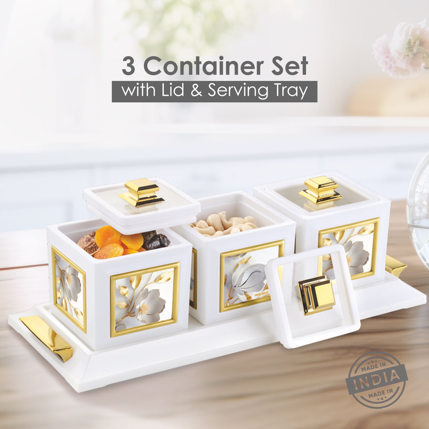 Mansion Dry Fruit Container Set of 3