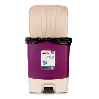 Unibin Square Dustbin Violet / 20 Ltrs