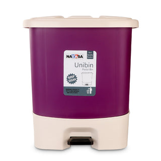 Unibin Square Dustbin Violet / 20 Ltrs