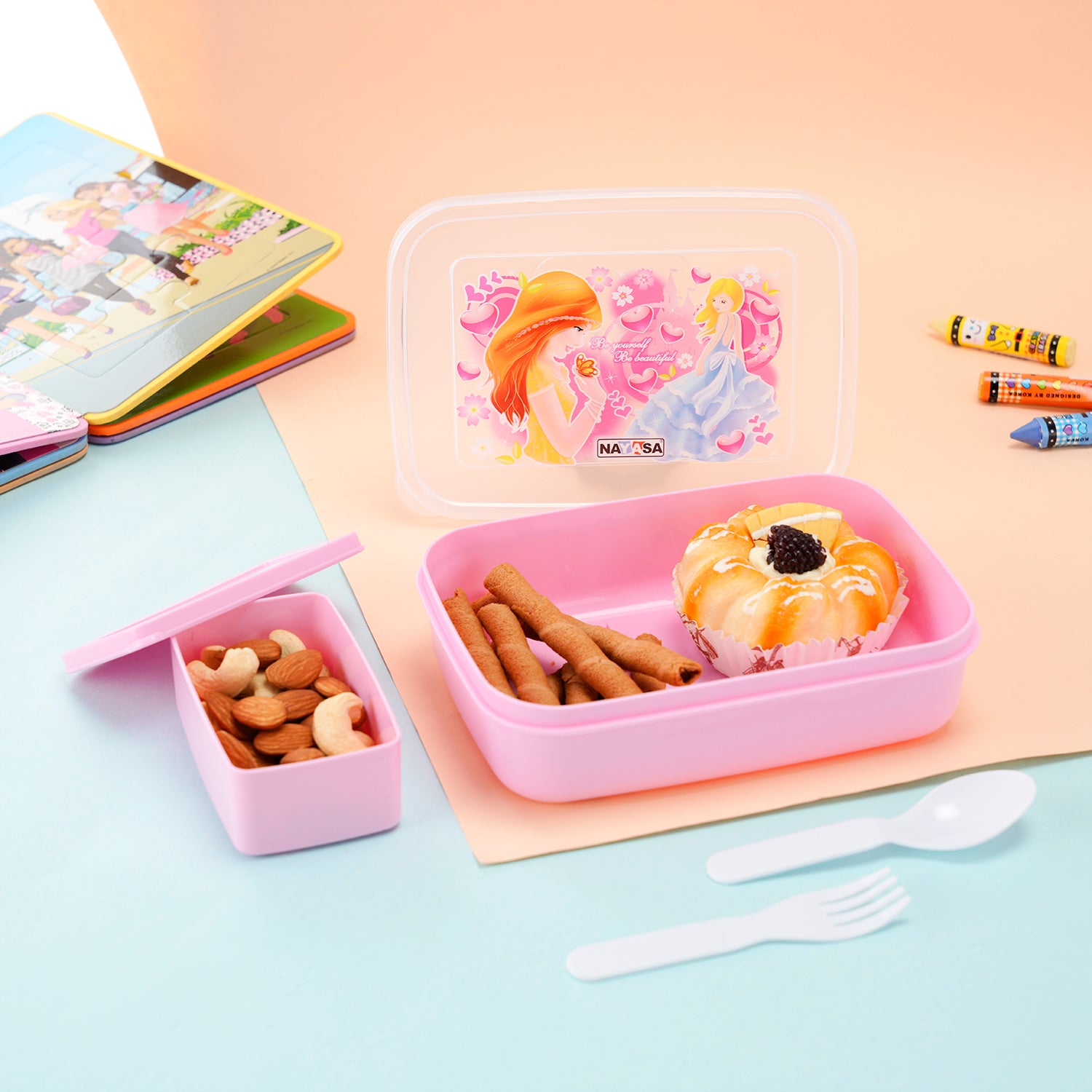 Ninja Regular Lunch Box Pink