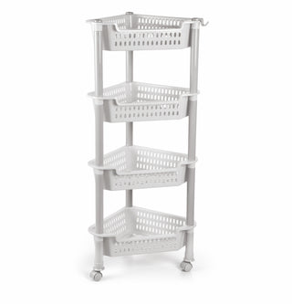 Corner Trolley Grey / 4 Layer