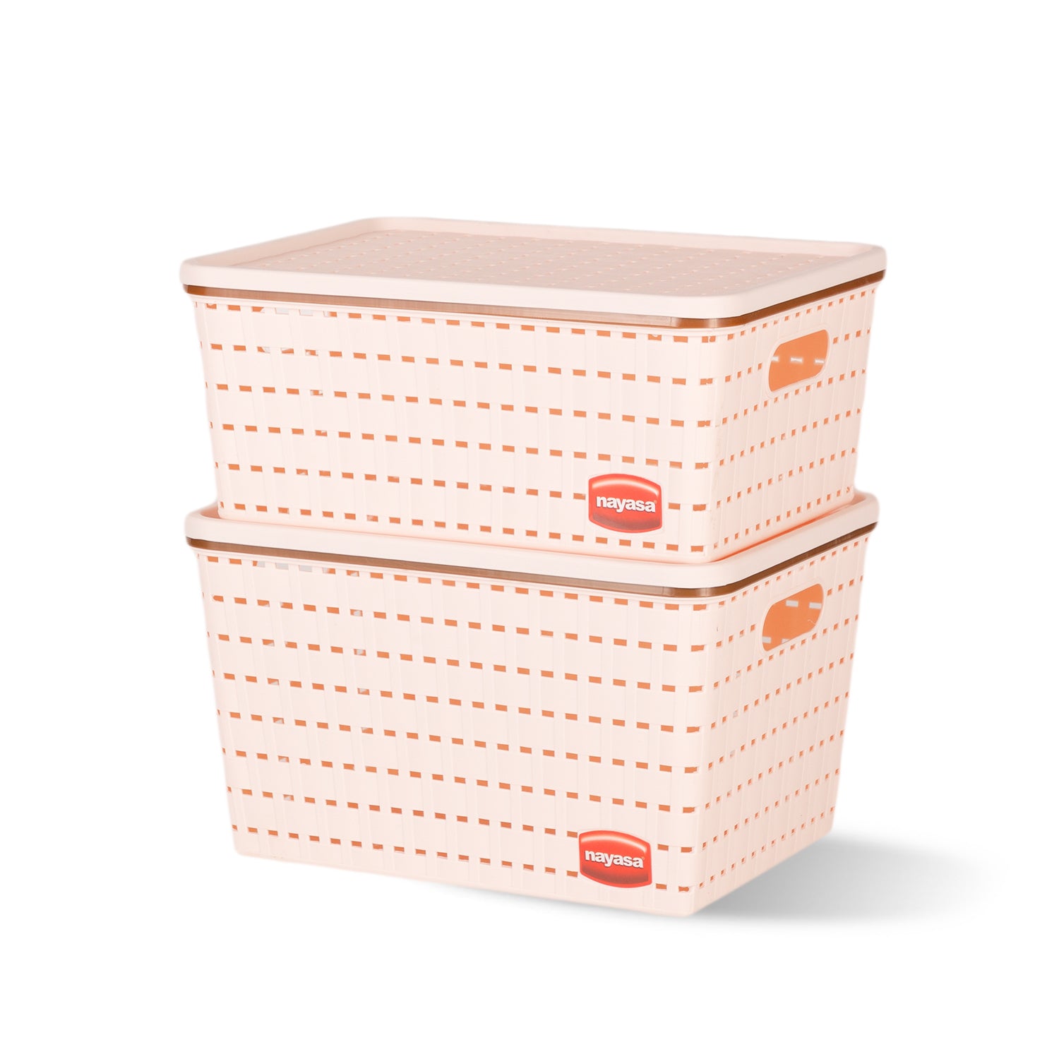 Gloria Basket Set of 2 Beige / Medium + Big