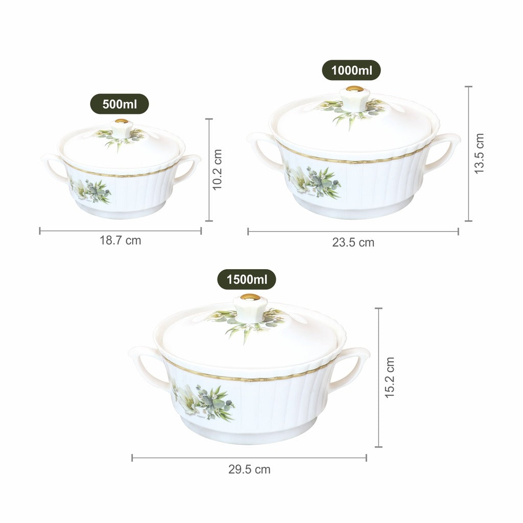 Destiny Insulated Casserole Gift Set Of 3 , 500, 1000, 1500 ml