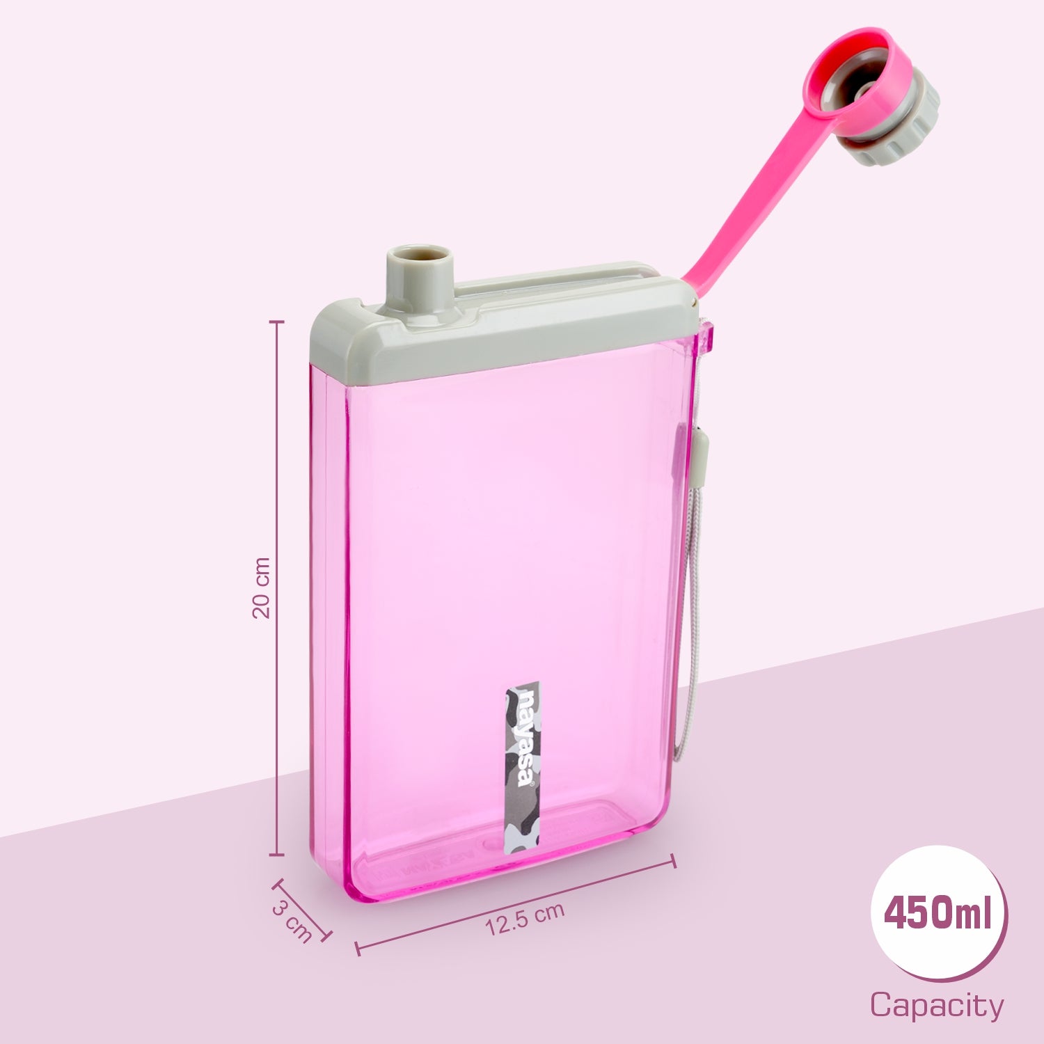 Zelda Bottle- 450 ML Pink / Set of 1