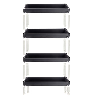 Slim Multipurpose Trolley Grey / 4 Layer