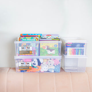 Stack N Store Storage Box, Transparent 5 Ltr / Set of 2