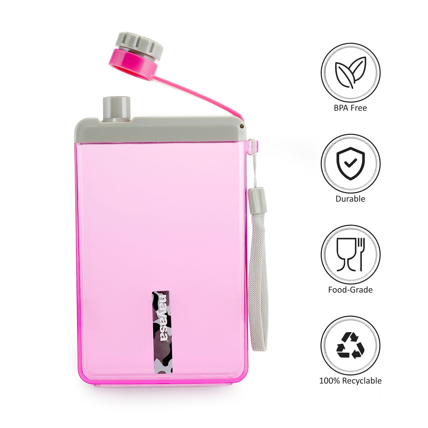 Zelda Bottle- 550 ML Pink / Set of 1