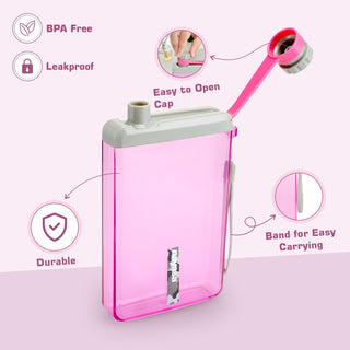 Zelda Bottle- 550 ML Pink / Set of 1