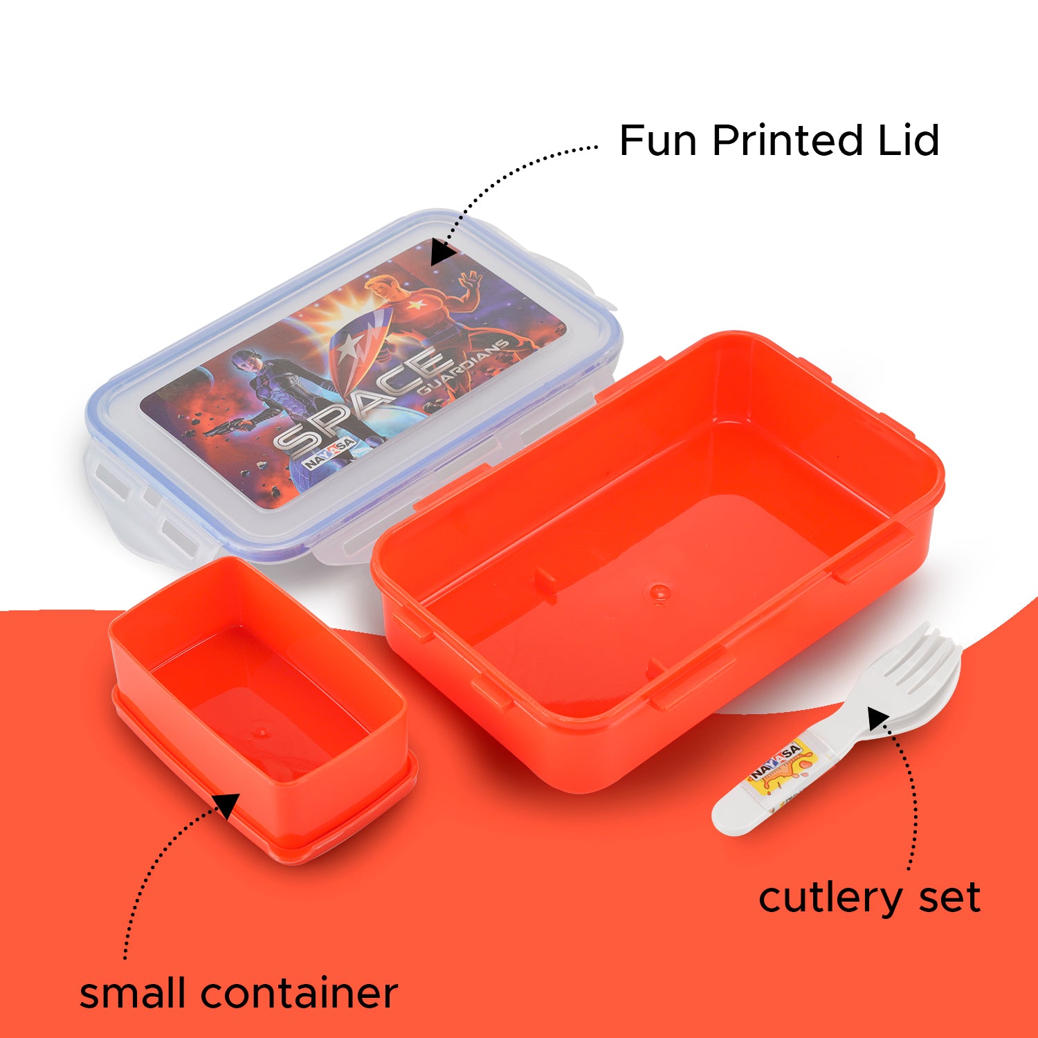 Crazy Regular Lunch Box Red