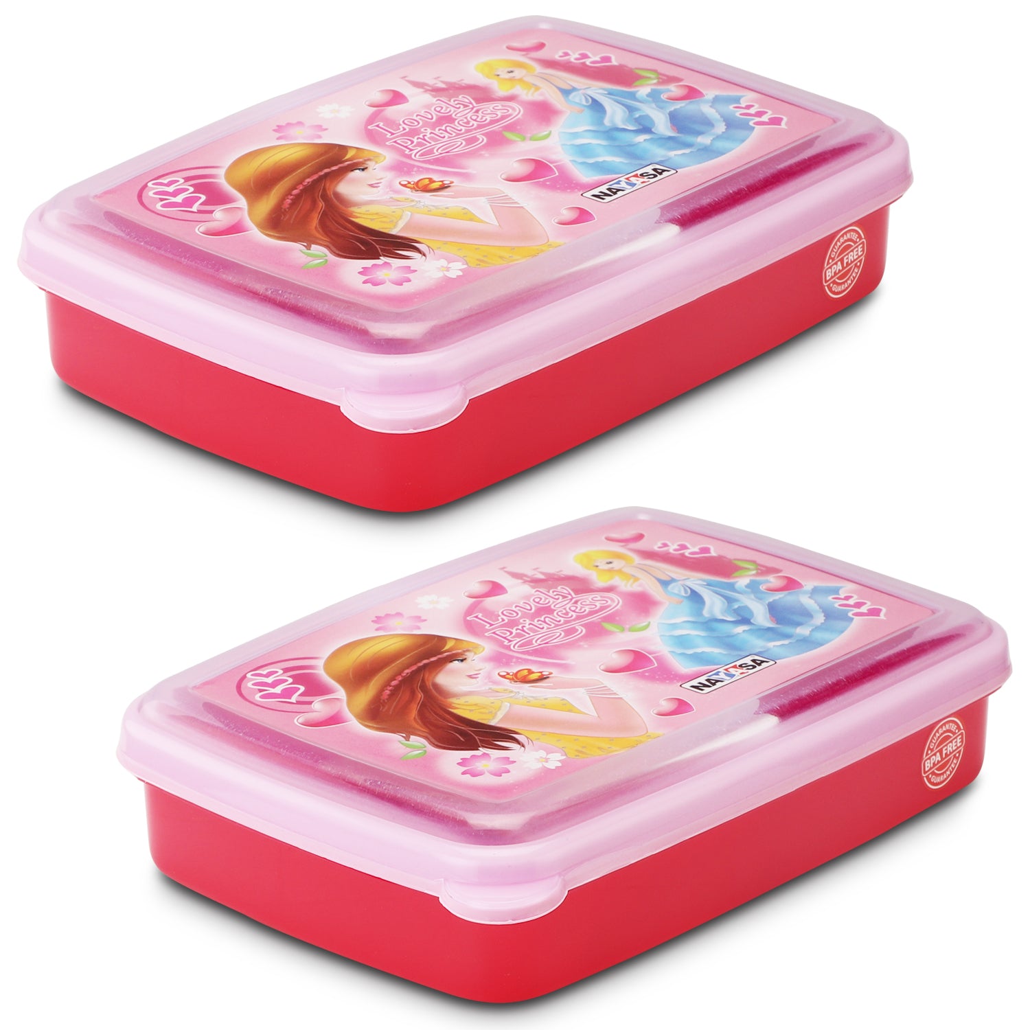 Spill Guard Lunch Box Pink