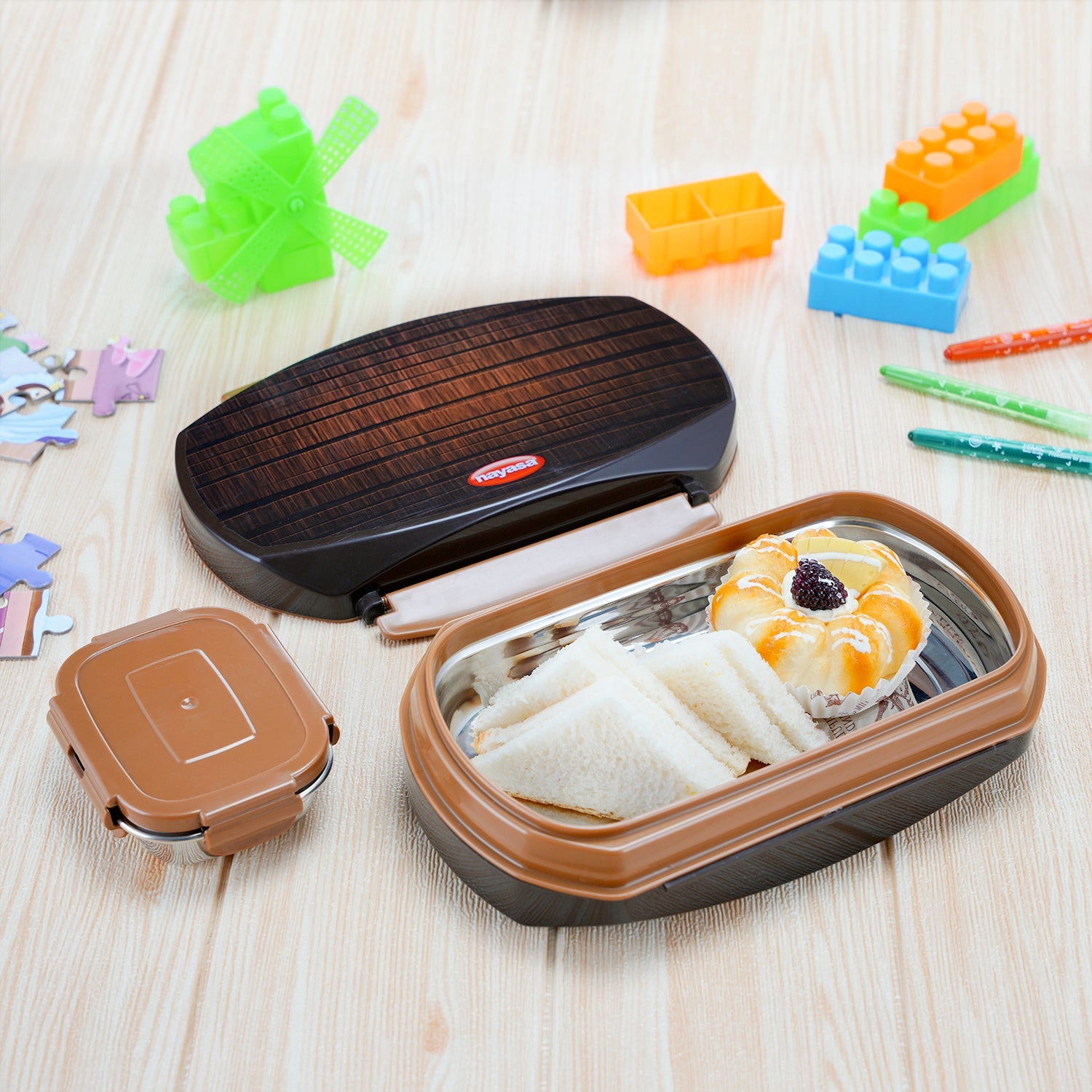 Razor Lunch Box Brown 650 Ml