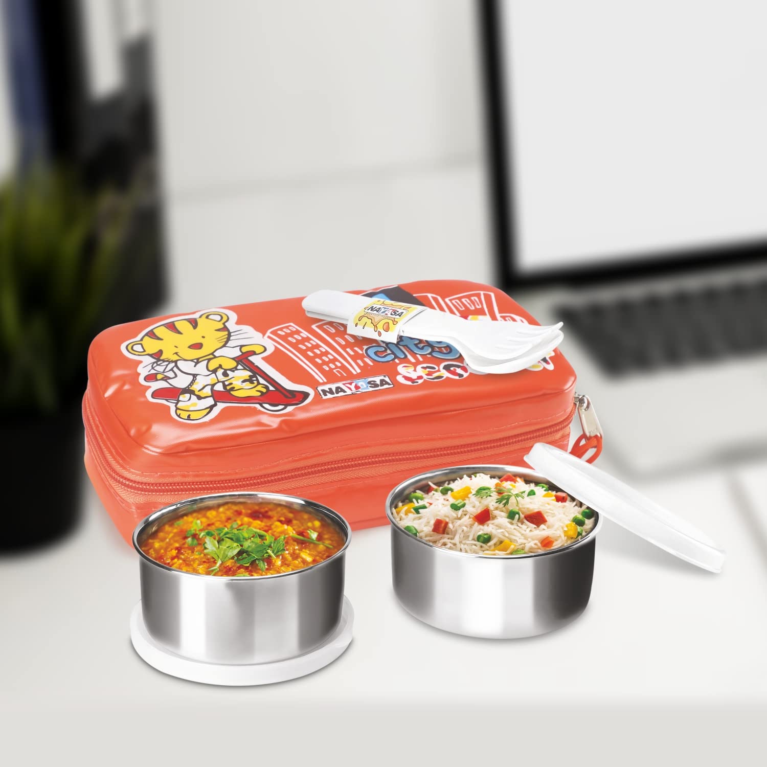 Crunchy Munchy Lunch Box Orange