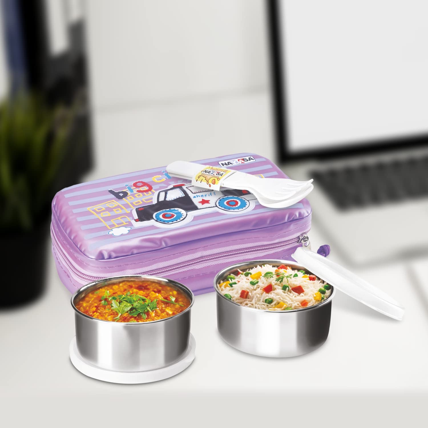 Crunchy Munchy Lunch Box Purple