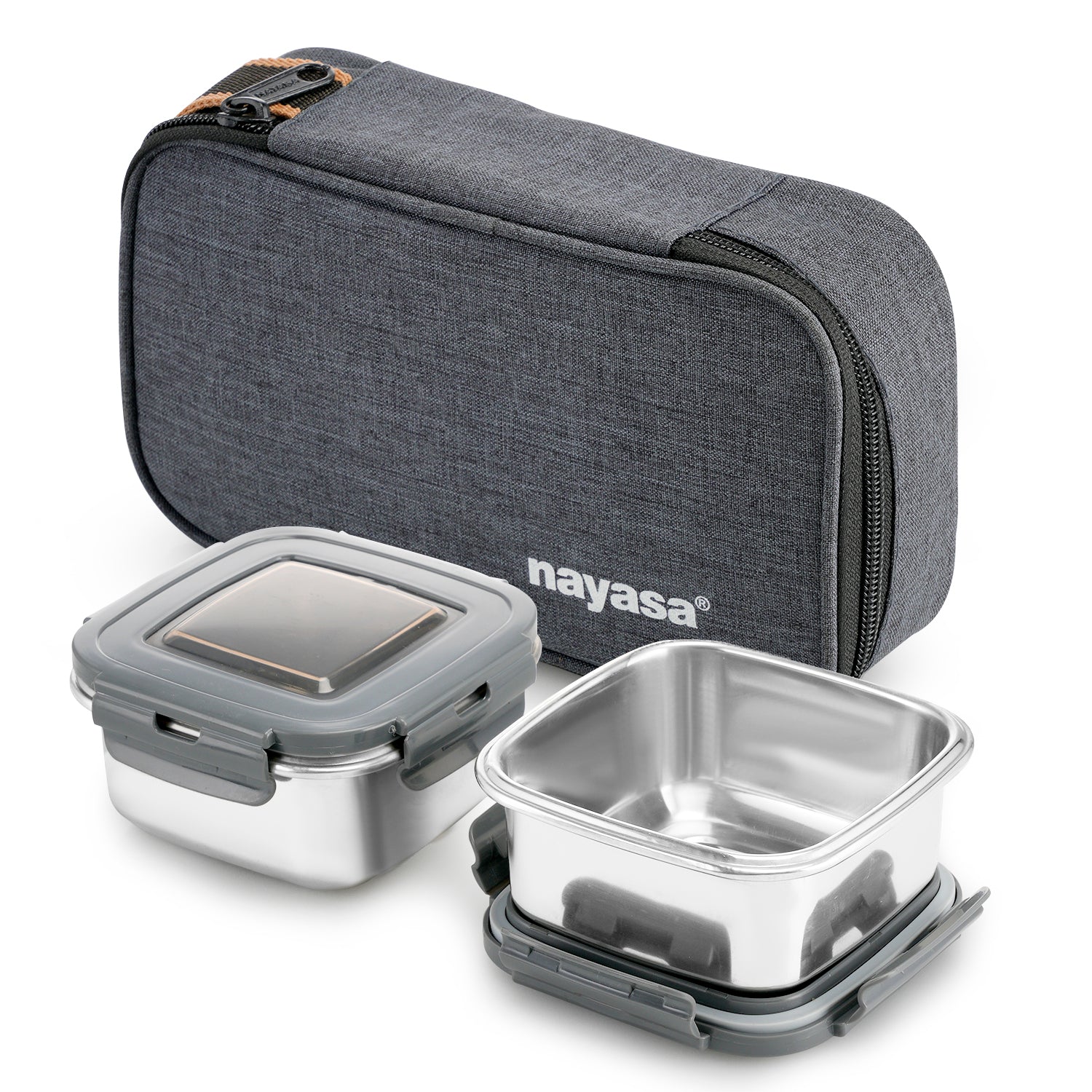 Eco Crunch Lunch Box With 2 Containers of 300 ml Each