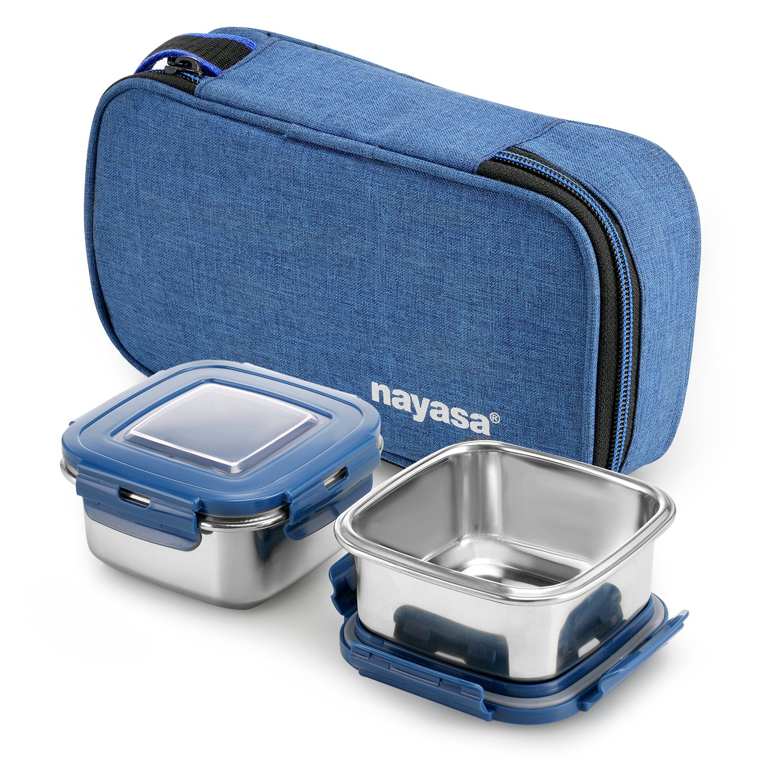 Eco Crunch Lunch Box With 2 Containers of 300 ml Each