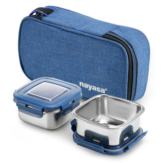 Eco Crunch Lunch Box With 2 Containers of 300 ml Each