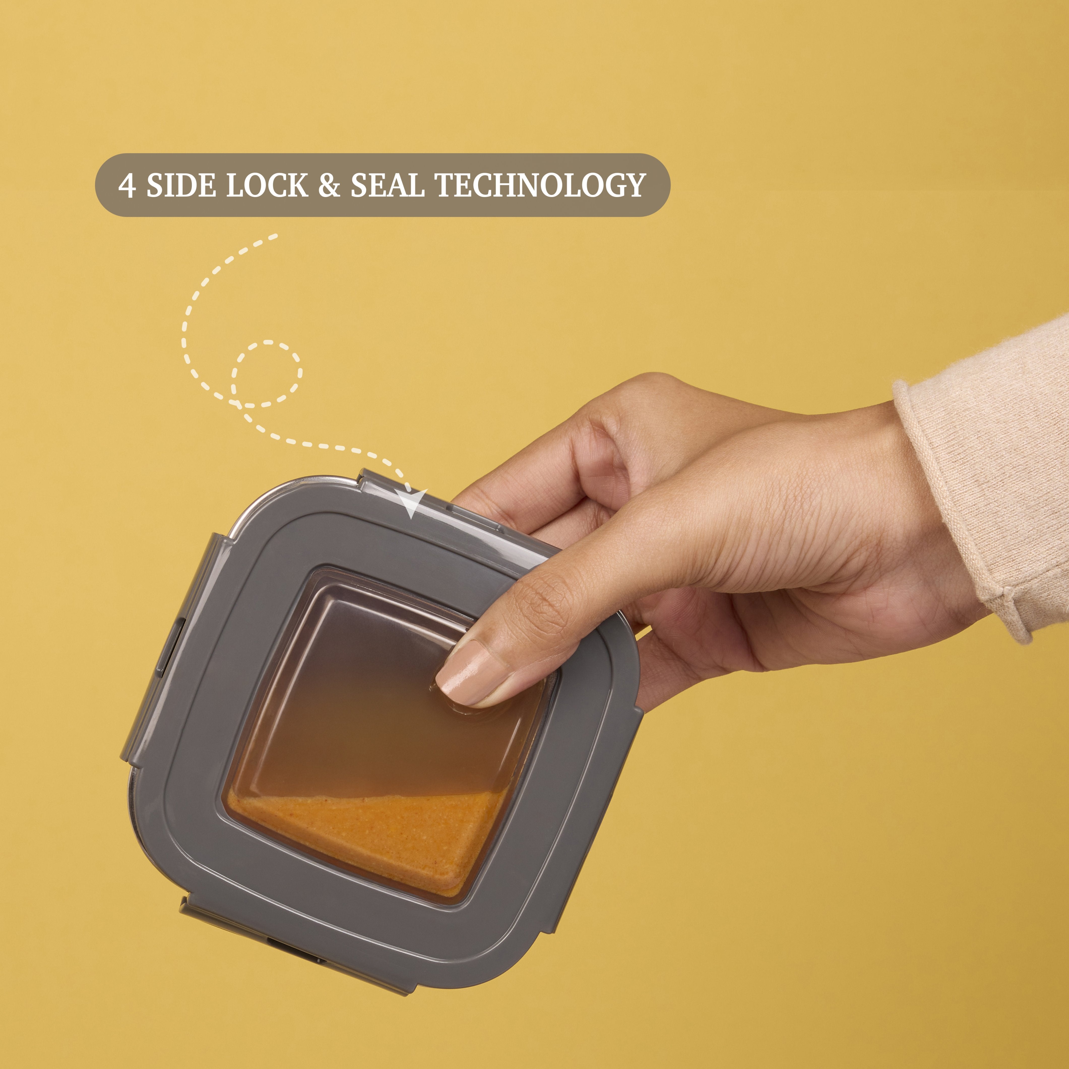 Eco Duplex Lunch Box Black