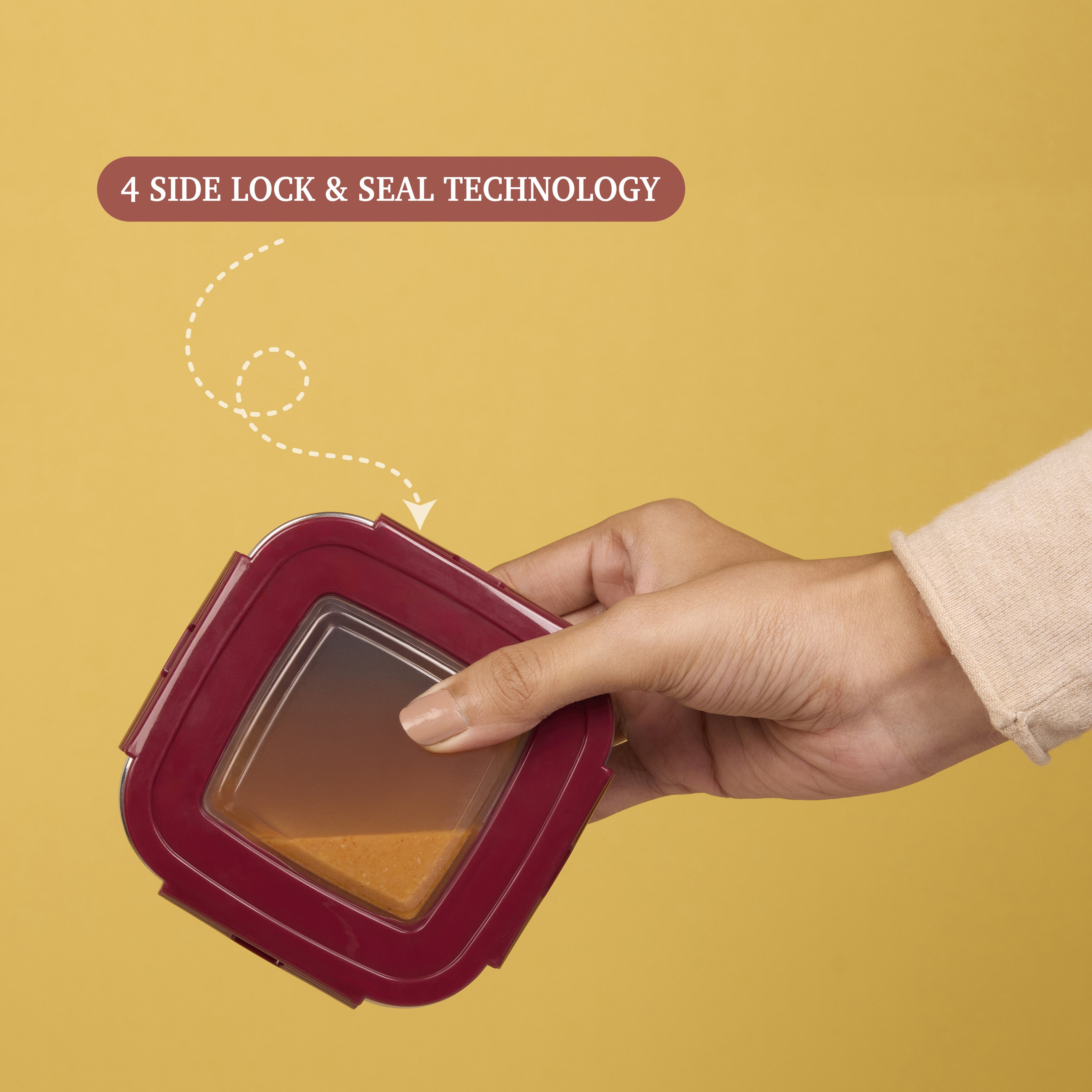 Eco Duplex Lunch Box Red