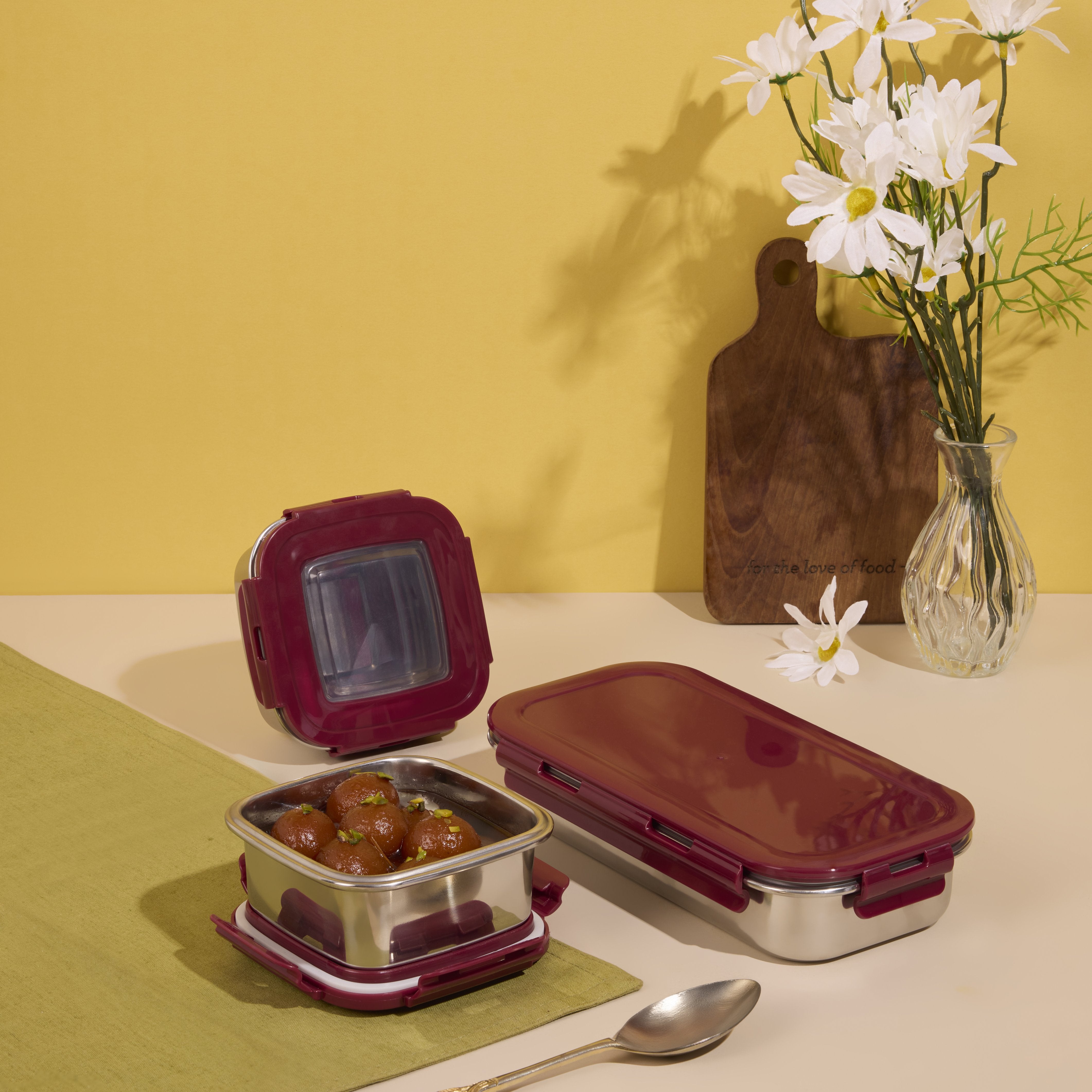 Eco Duplex Lunch Box Red