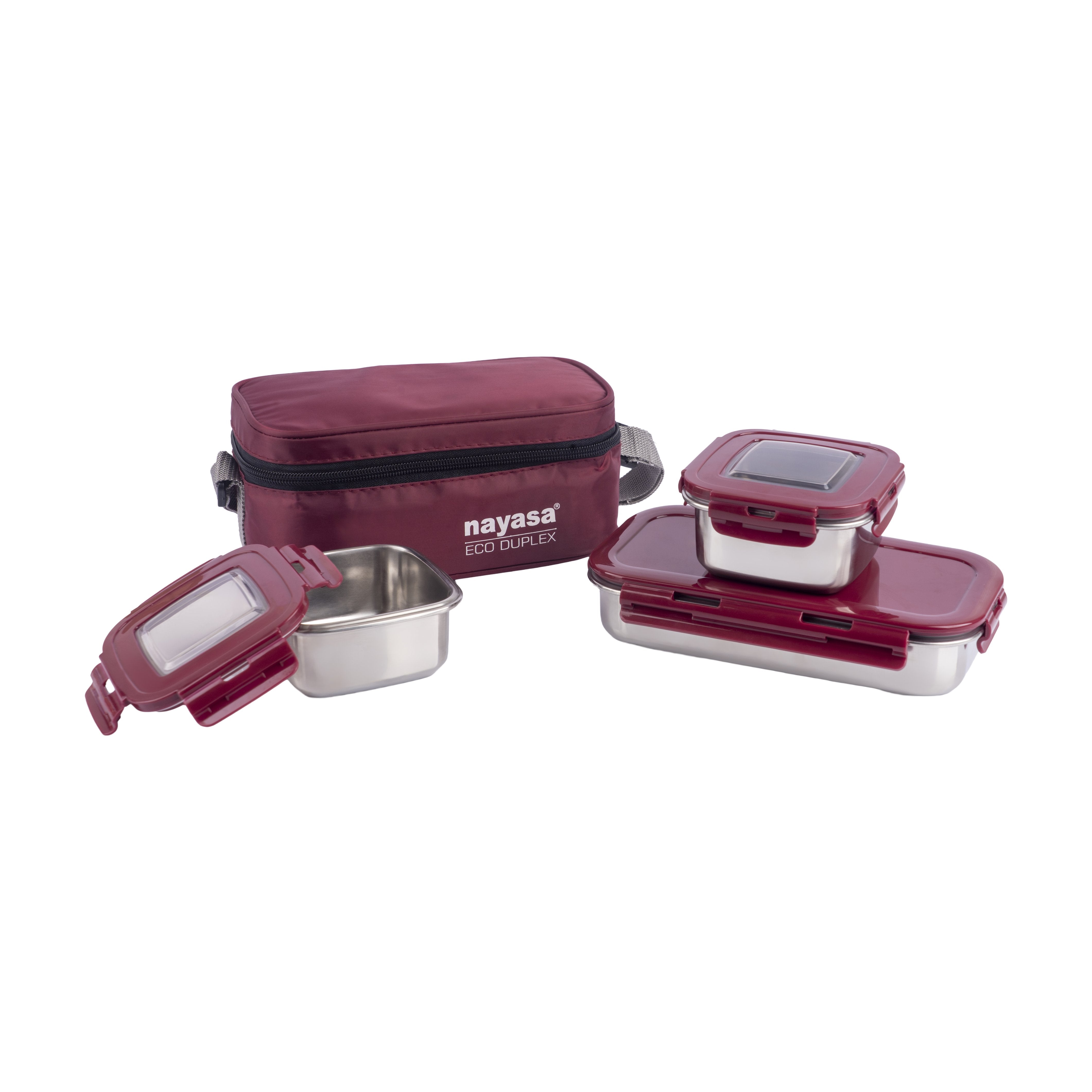 Eco Duplex Lunch Box Red