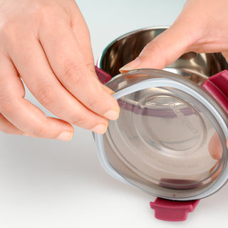 Aqua Duplex Lunch Box Red