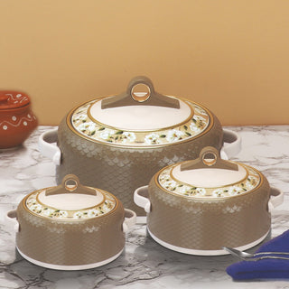 Coral Casserole Gift Set Of 3  1000, 1500, 2000 ml