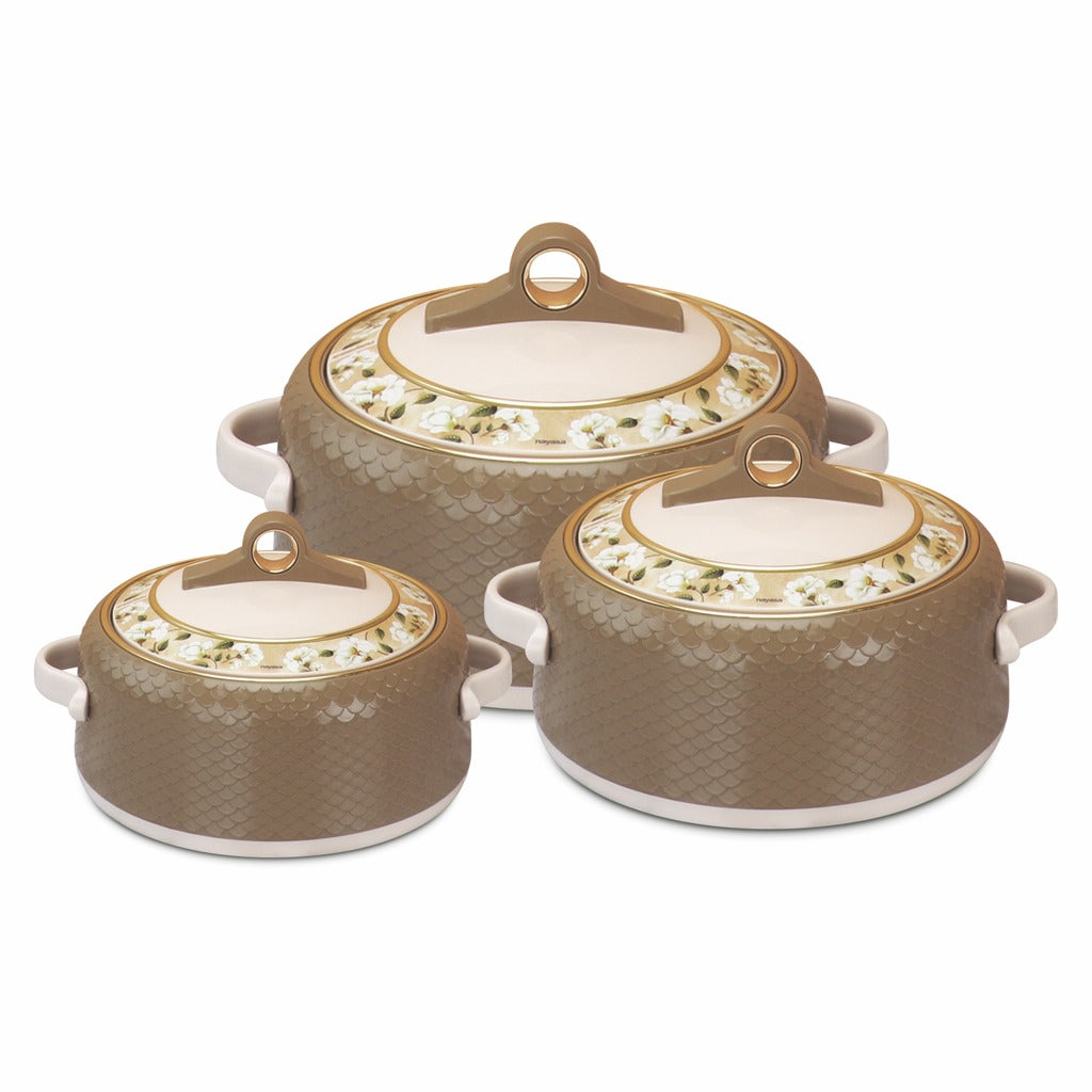 Coral Casserole Gift Set Of 3  1000, 1500, 2000 ml