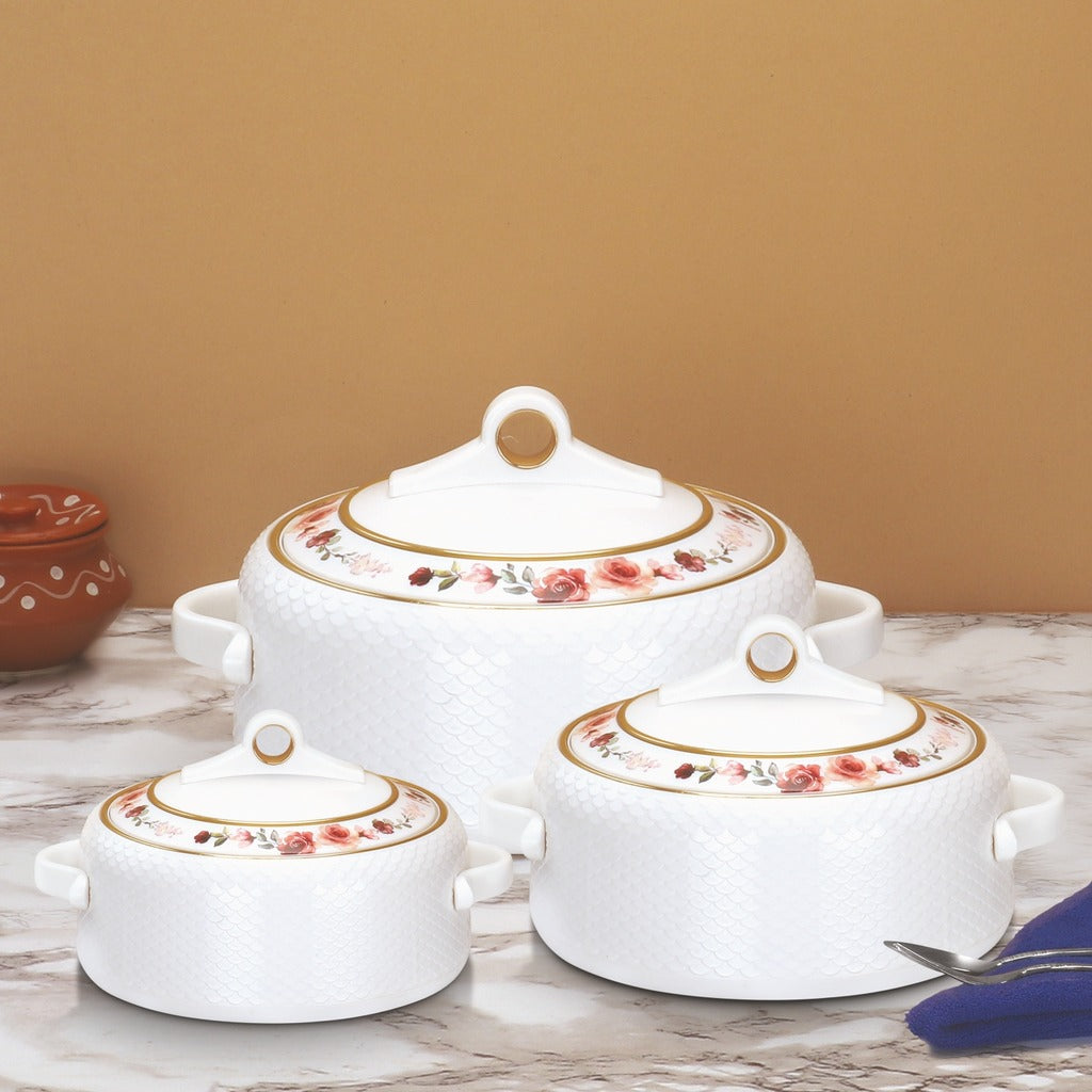 Coral Casserole Gift Set Of 3  1000, 1500, 2000 ml