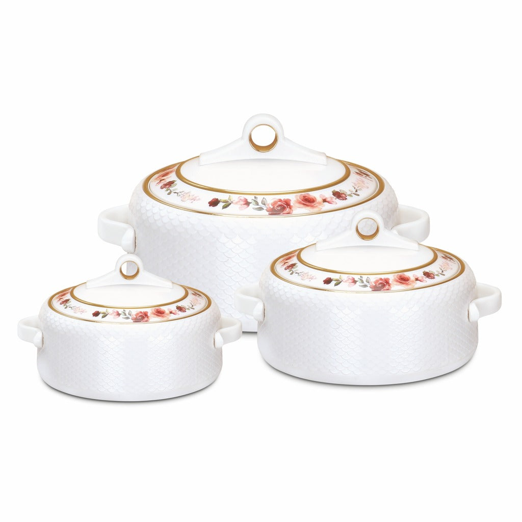 Coral Casserole Gift Set Of 3  1000, 1500, 2000 ml