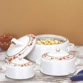 Coral Casserole Gift Set Of 3  1000, 1500, 2000 ml