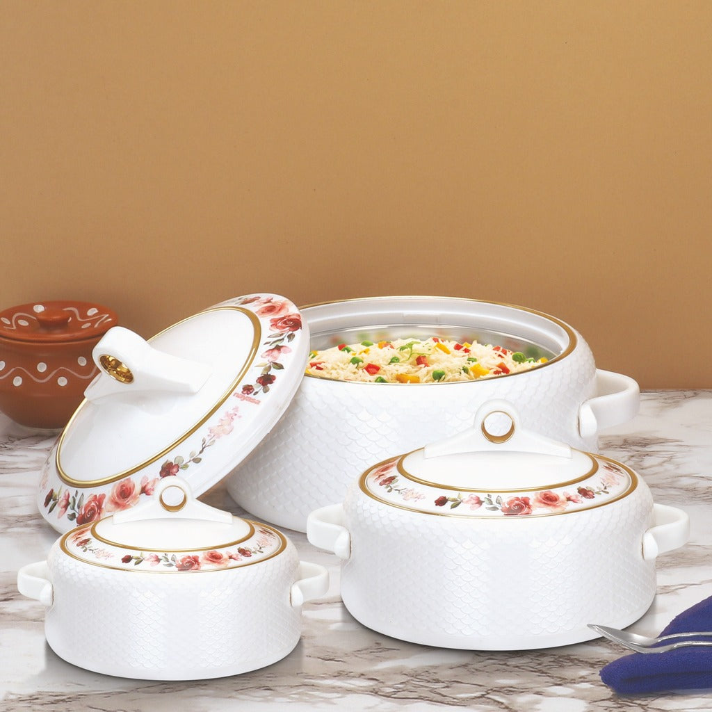 Coral Casserole Gift Set Of 3  1000, 1500, 2000 ml