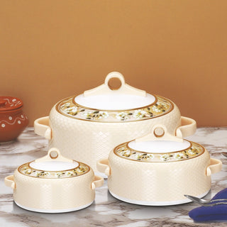 Coral Casserole Gift Set Of 3  1000, 1500, 2000 ml