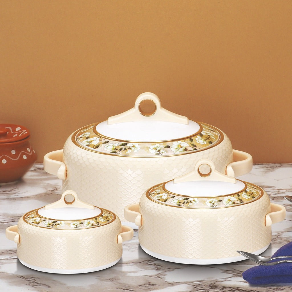 Coral Casserole Gift Set Of 3  1000, 1500, 2000 ml