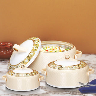 Coral Casserole Gift Set Of 3  1000, 1500, 2000 ml