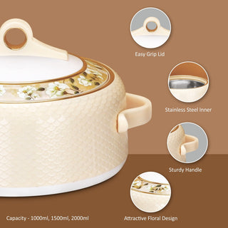 Coral Casserole Gift Set Of 3  1000, 1500, 2000 ml