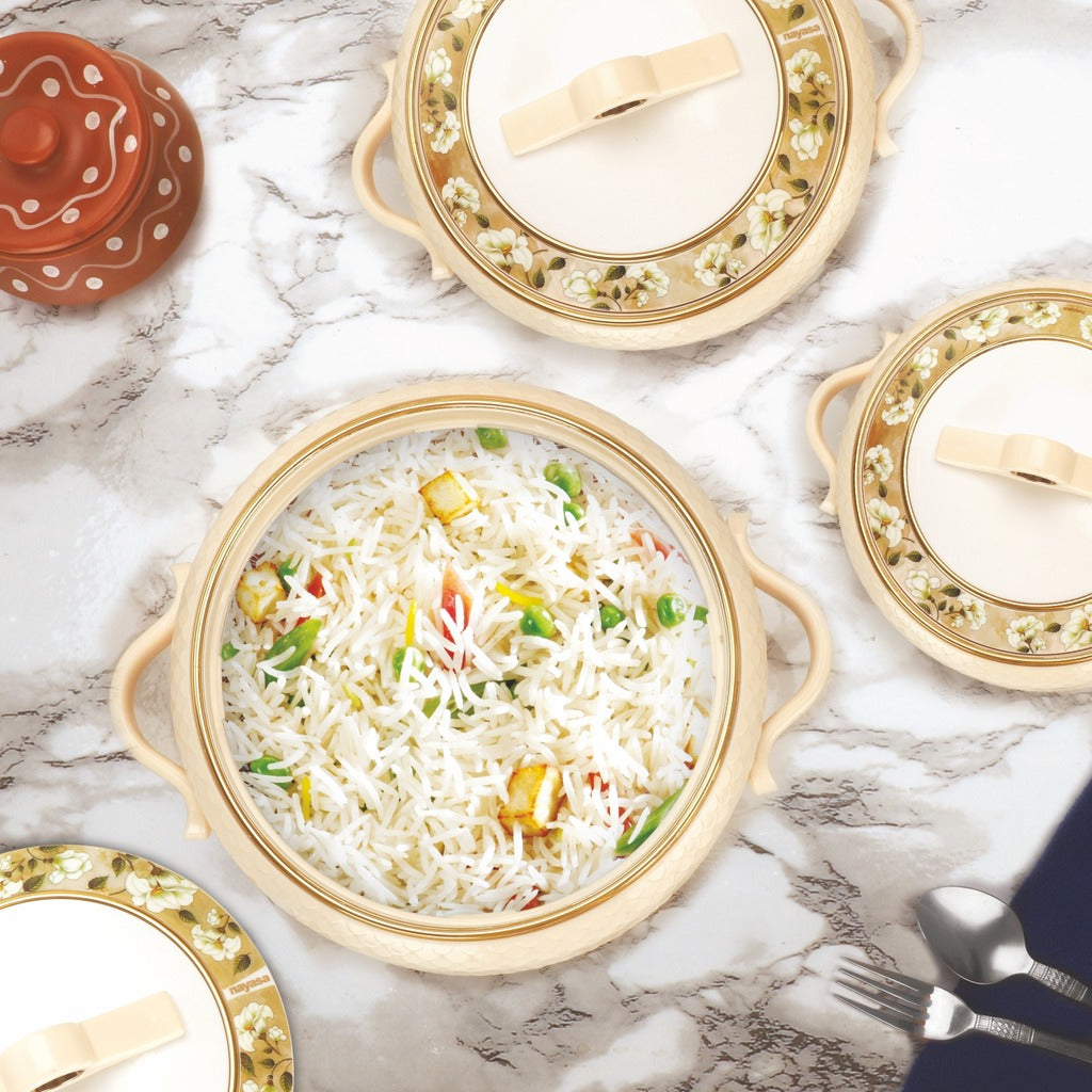 Coral Casserole Gift Set Of 3  1000, 1500, 2000 ml