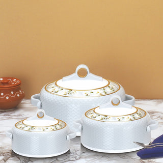 Coral Casserole Gift Set Of 3  1000, 1500, 2000 ml